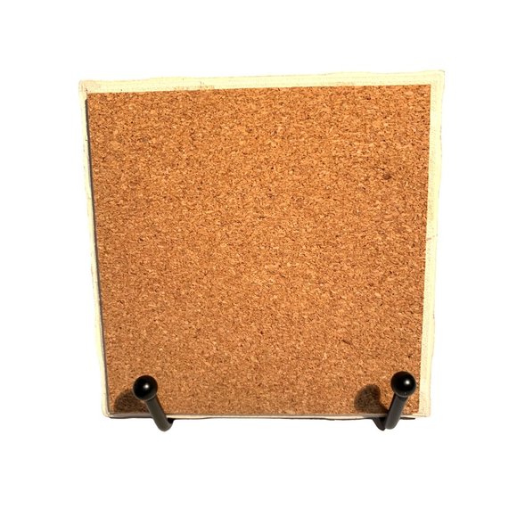 Dogs Before Dudes Red Ceramic Drink Coasters Set of 4 - Picture 5 of 5